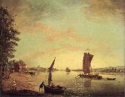 Francis Swaine Scene on the Thames oil painting picture wholesale
